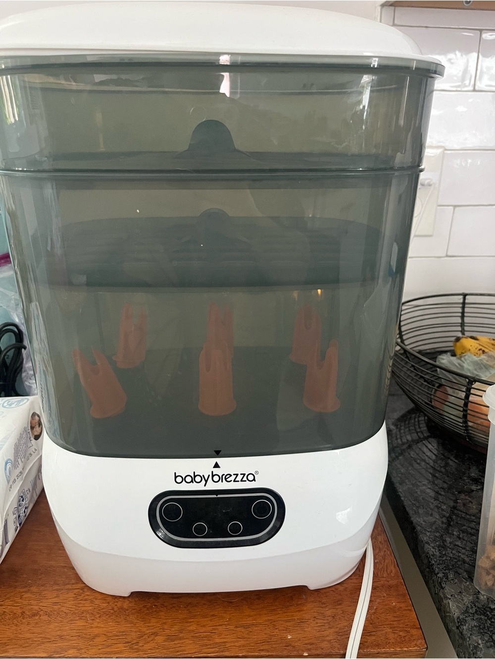 Baby Brezza White and Smoke Electric Steam Sterilizer